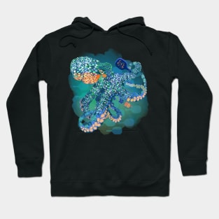 Pickleball octopus is well armed. By Pickleball ARTwear Hoodie